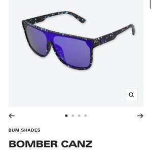 Bomber Canz Black and Blue Glasses